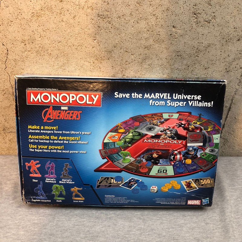 Hasbro Monopoly Marvel Avengers Board Game 2014