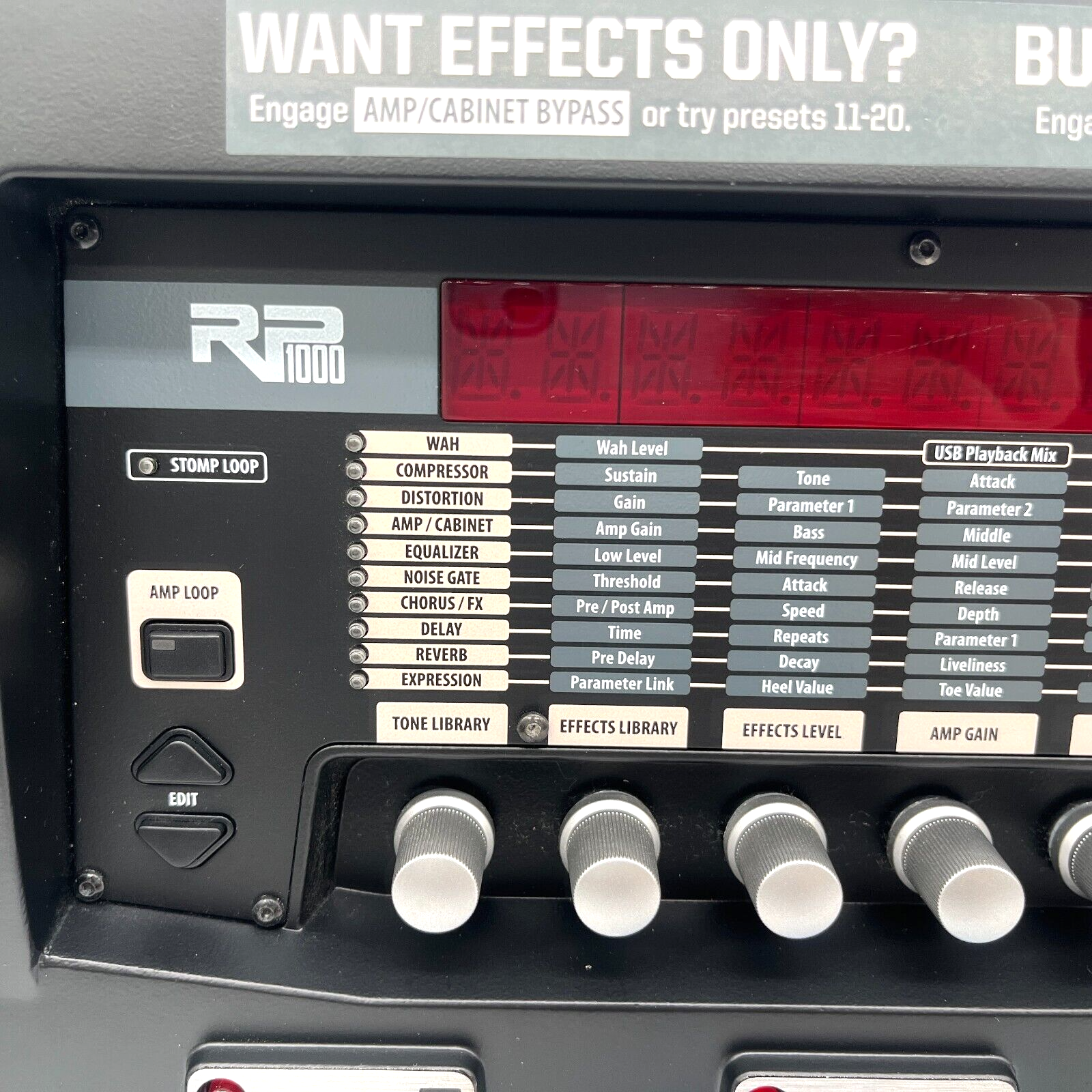 DigiTech RP1000 Multi-Effects Guitar Effect Pedal Used DigiTech RP1000 Multi-Effects Guitar Effect Pedal Used