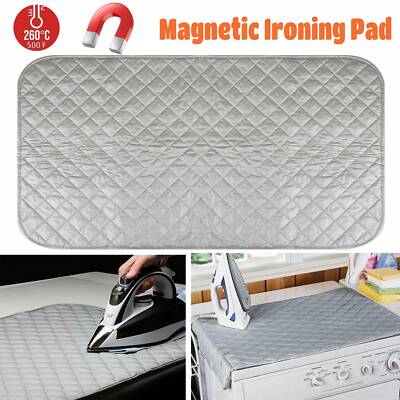 Magnetic Ironing Mat Blanket Heat Resistant Pad Cover for Washer Dryer Table Top