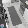 Ottomanson 3' x 6' Shaggy Runner Rug - Plush and Cozy Non-Slip Carpet for Bedroom, Living Room, Bathroom and Entryway - Durable and High-Traffic Friendly for Hallways and Dorms, Gray