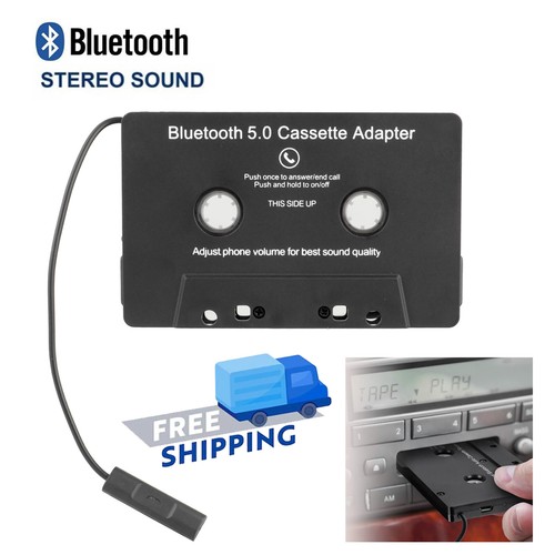 Bluetooth V5.0 Car Audio Stereo Cassette Tape Adapter To Aux for iphone Samsung