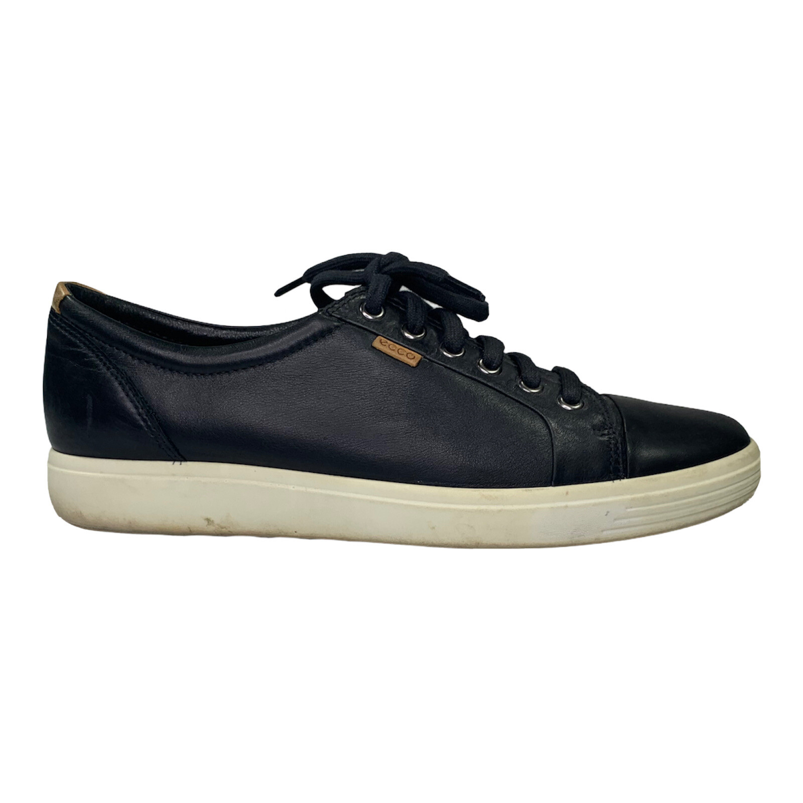 Купить Ecco Danish Design Lace Up Men EU 41 US 7-7.5Black Leather Casual Sneakers  Shoes, цена 5 046 руб — (144328898679) ecco danish design shoes