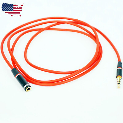 US 3.5mm headphone earphone earbud Extension Cable Cord For iPhone 4 4S iPod