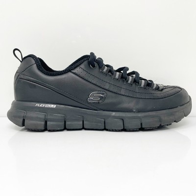 

Skechers Womens Sure Track Trickel 76550EW Черная повседневная обувь Кроссовки Размер 6, Черный, Sure Track Trickel