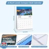 KONVINIT Desk Calendar 2026-2027, 18 Months Desk Calendar 2026 - Runs from January 2026 Until June 2027, Standing Flip Calendar 2026-5.9