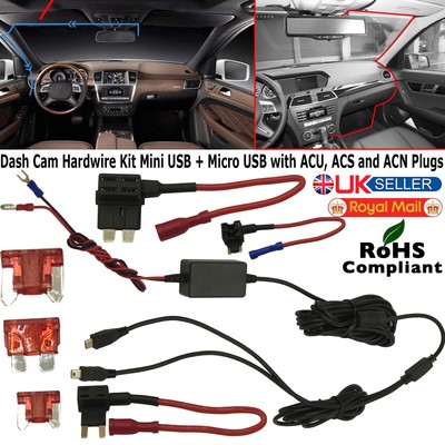 Nextbase Micro & Mini USB Hard Wire Box Kit Charger Adapter For Dash