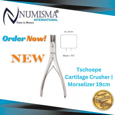 Morselizer Cartilage Crusher Forceps Double Action Plastic Surgery Instruments