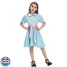 CR ROLECOS The Grady Twins Costume for Kids Girls Blue Creepy Sister Scary Doll Dress Halloween Party Dress A130