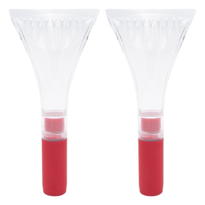 Smart Home LED Lighted Super Bright Windshield Ice Scrapers in Red, 2 Pack