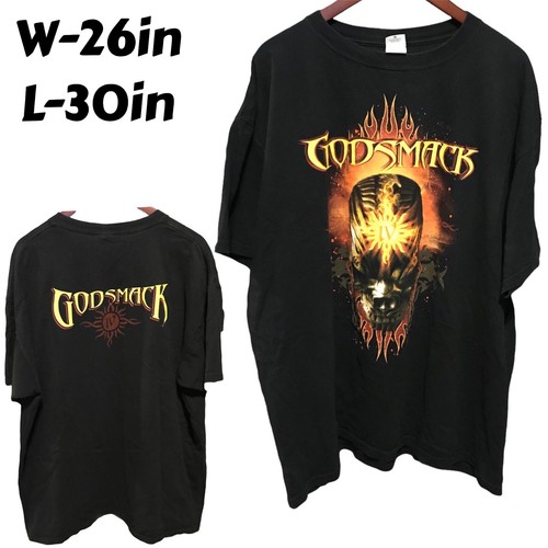 Vintage Y2K 2006 Godsmack IV Tour Graphic Black T-Shirt Sun