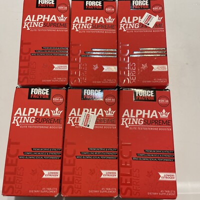 6~Force Factor Alpha King Testosterone Booster With Fenugreek 11/25 2/25LOT SALE