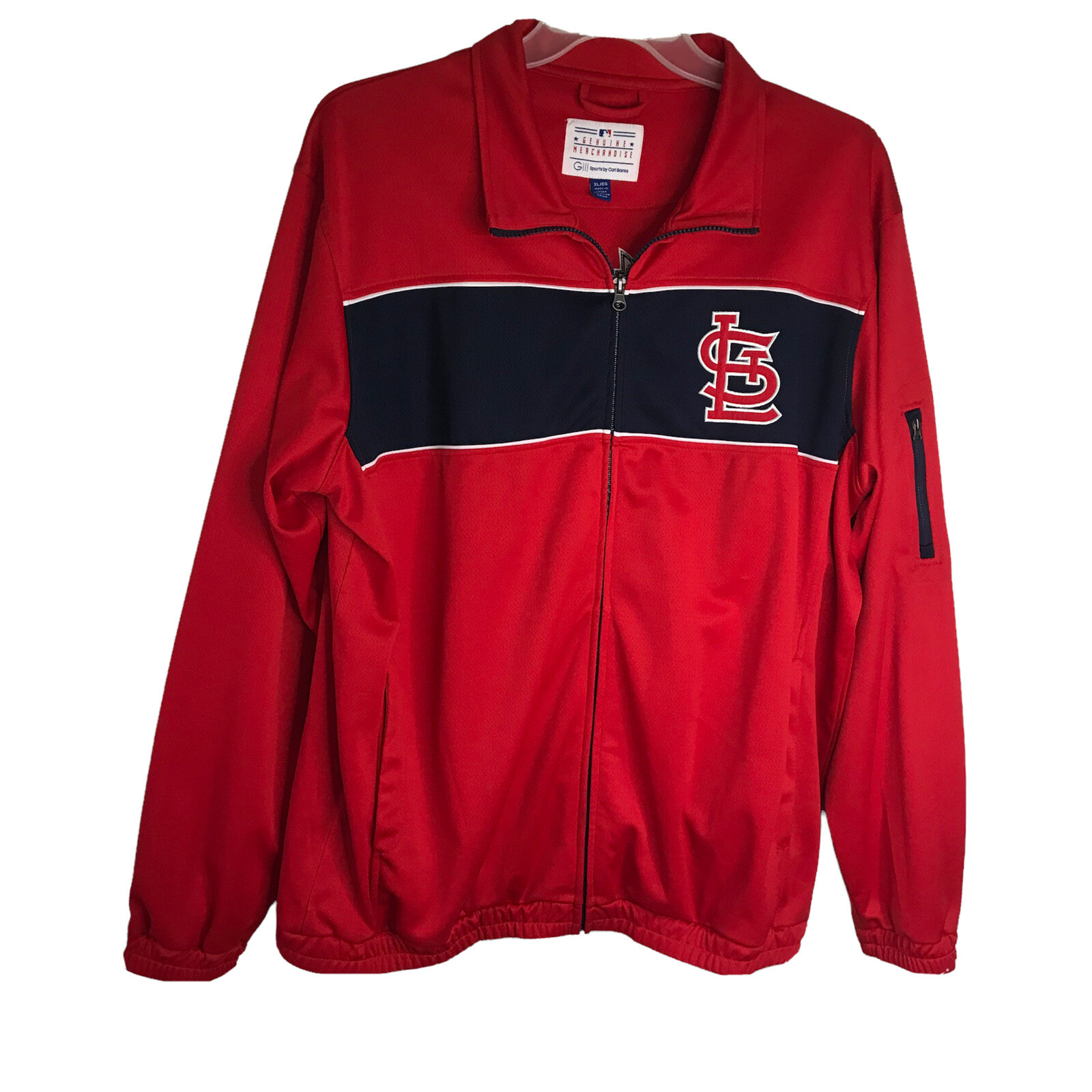 Candinala ジャケット XL San Francisco Cardinals Mens XL Track Jacket Red Embroidery