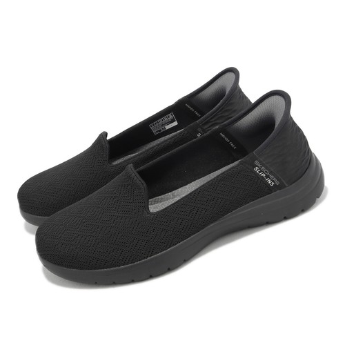 Черная женская повседневная обувь Skechers On-The-Go Flex -Astonish Slip-Ins 136542-BBK