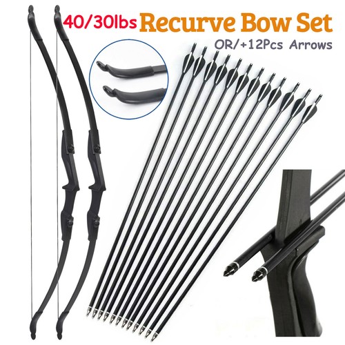 57 inch Right Left Hand Takedown Recurve Bow OR 12Pcs Arrows
