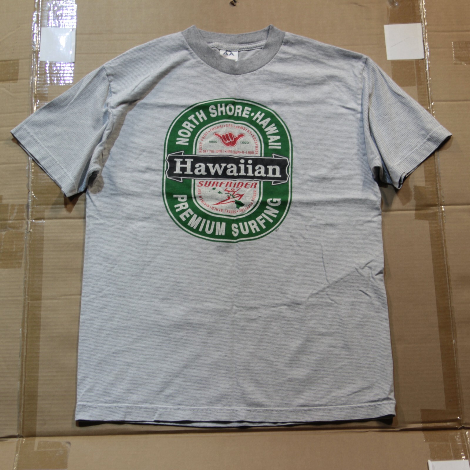 90s Hanes USA製 \"NORATH SHORE HAWAII\" Vintage 90's Hanes Beefy-T Red Dirt Hawaii North Shore