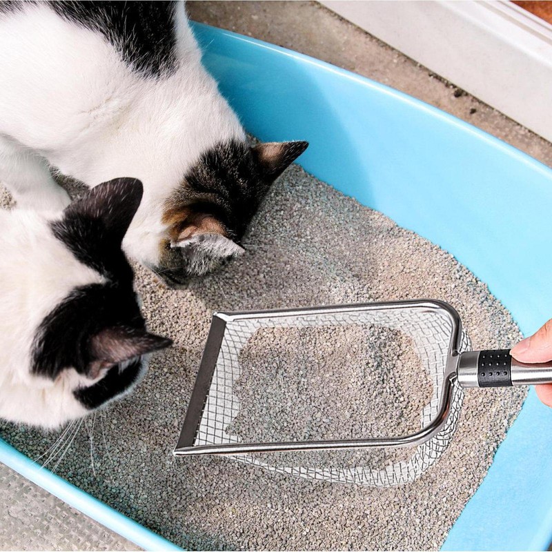 Cat Litter Scooper Stainless Steel Deep Shovel Sifter Litter Box Scooper