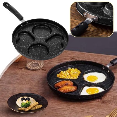 4 Cup Fried Egg Pancake Burger Pan Non Stick Breakfast Egg Pan