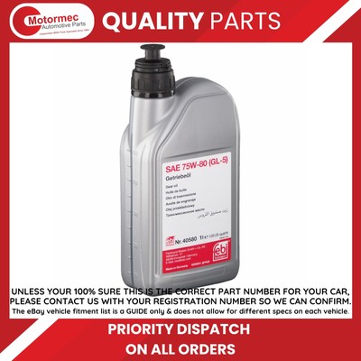 Febi   40580 SAE 75W-80 SAE 75W-85   Gear Oil