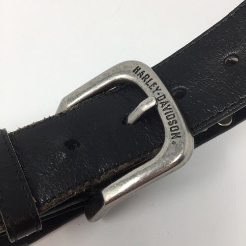 Harley Davidson Size 40 black leather silver letters belt Style 99465-10VM