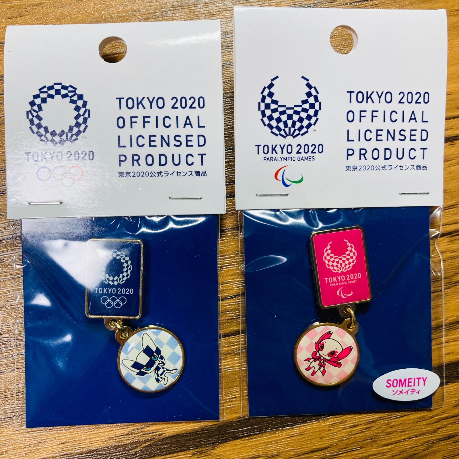 Tokyo 2020 Official Pin Badge Set Olympic Paralympic Mascot