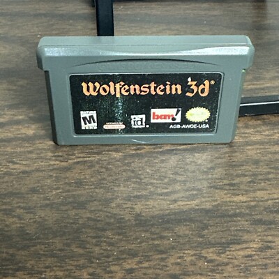 Wolfenstein 3D Nintendo Gameboy Advance USA Authentic Tested