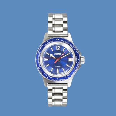 Pre-owned Vostok Amphibian Russian Diver Automatic Wristwatch - Usa Seller