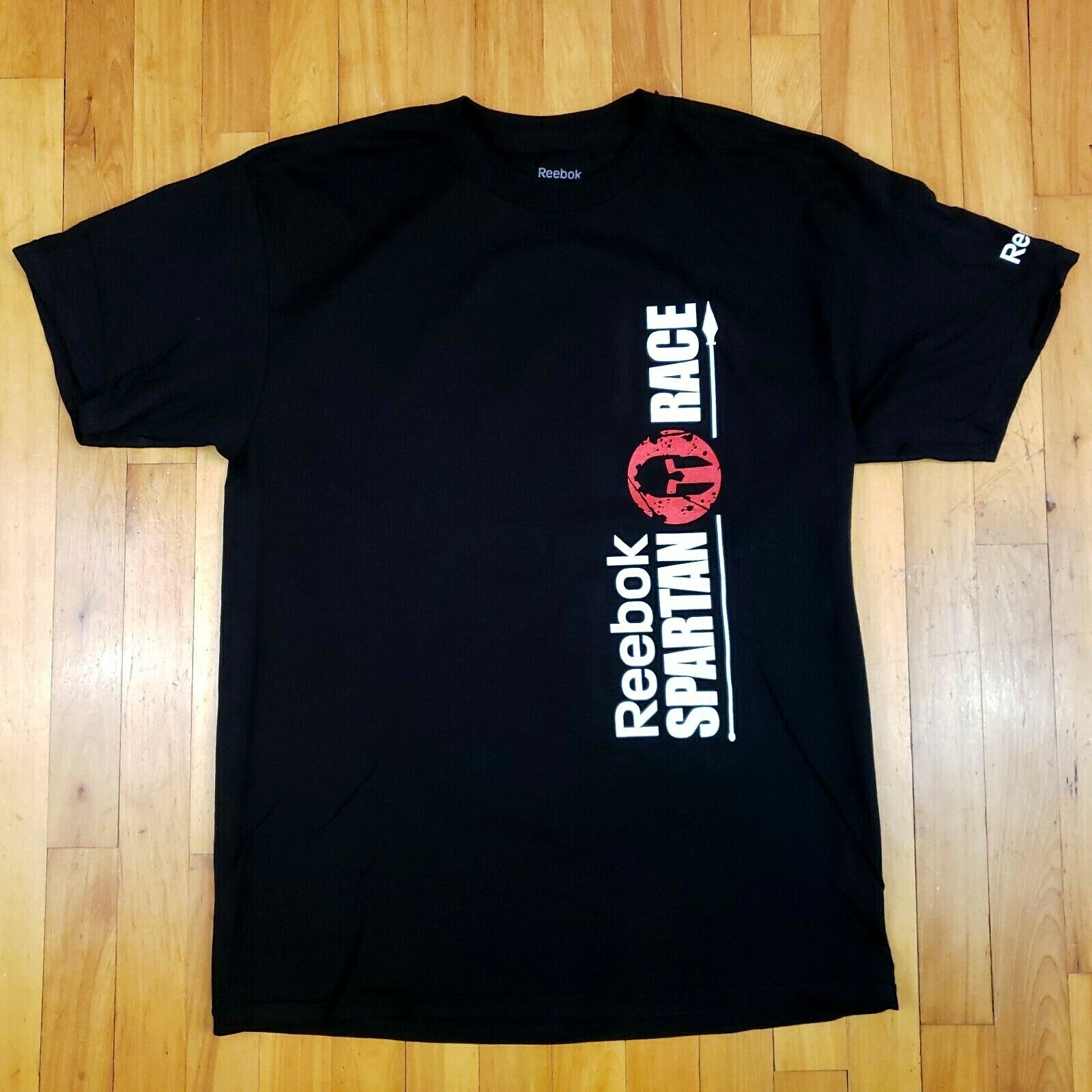 Футболка Reebok Spartan Race Shirt Mens Black Sz L NWOT: купить с доставкой  из США, цена 2 951 руб - (264379229648)