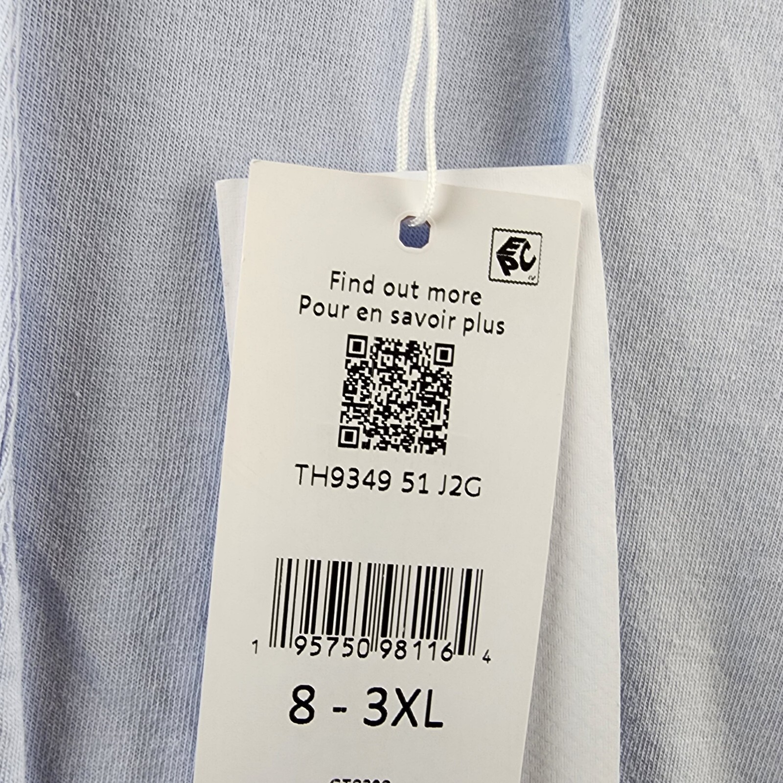 Lacoste Regular Fit Tee Shirt With Hood and Drawstring Men's 3XL Blue Pullover - Picture 13 of 15