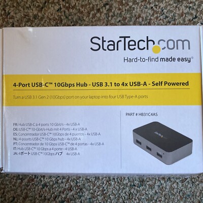 StarTech 4-port Usb-C 10GBps Hub-USB3.1 To 4x USB-A Self Powered
