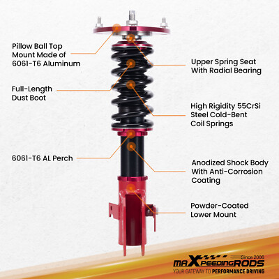MaXpeedingrods Coilovers Lowering Kit for Subaru WRX STI (VA) 2015-2021