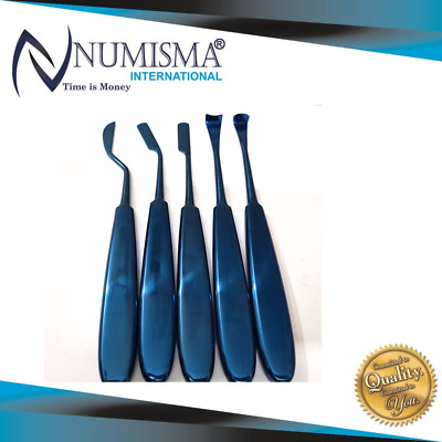 Tastan Cakir Nasal Saw Set of 5 Pcs, Rhinoplasty Micro Saw Instruments Set