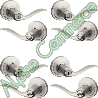 *4-Locks* Kwikset Tustin 740TNL Keyed Entry Signature Series SmarKey 97402-732