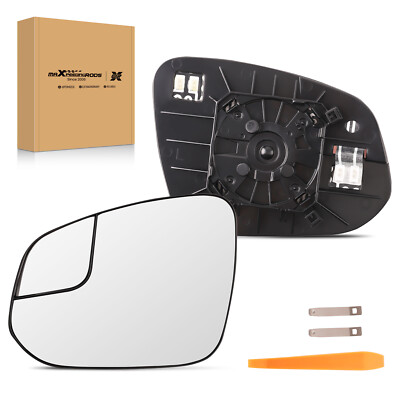 Left Driver Side Exterior Mirror Glass Heated For Toyota RAV4 2016 2017 2018