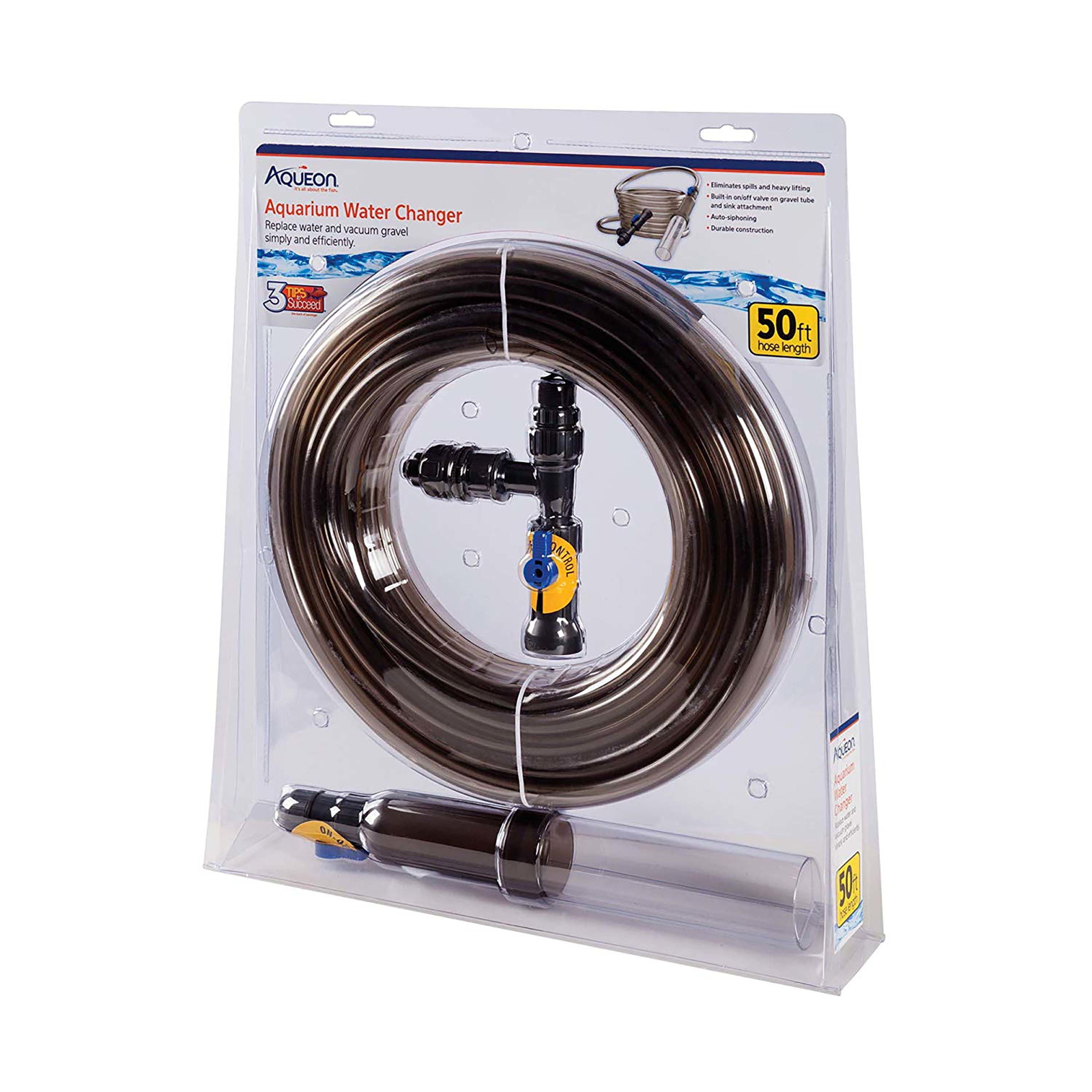 Aqueon Aquarium Water Changer 50' Easy & Efficient Vacuum Gr