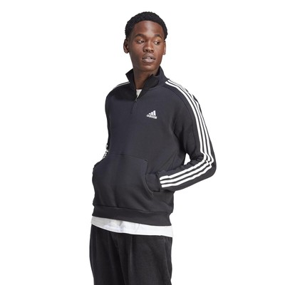 

Мужская одежда Флисовая толстовка adidas Essentials с 3 полосками и молнией 1/4