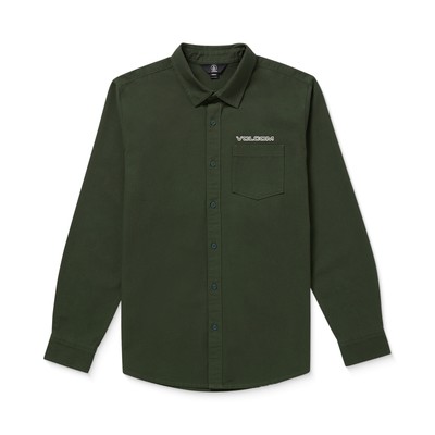 Мужская рубашка Volcom Buffalo Park с длинным рукавом на пуговицах