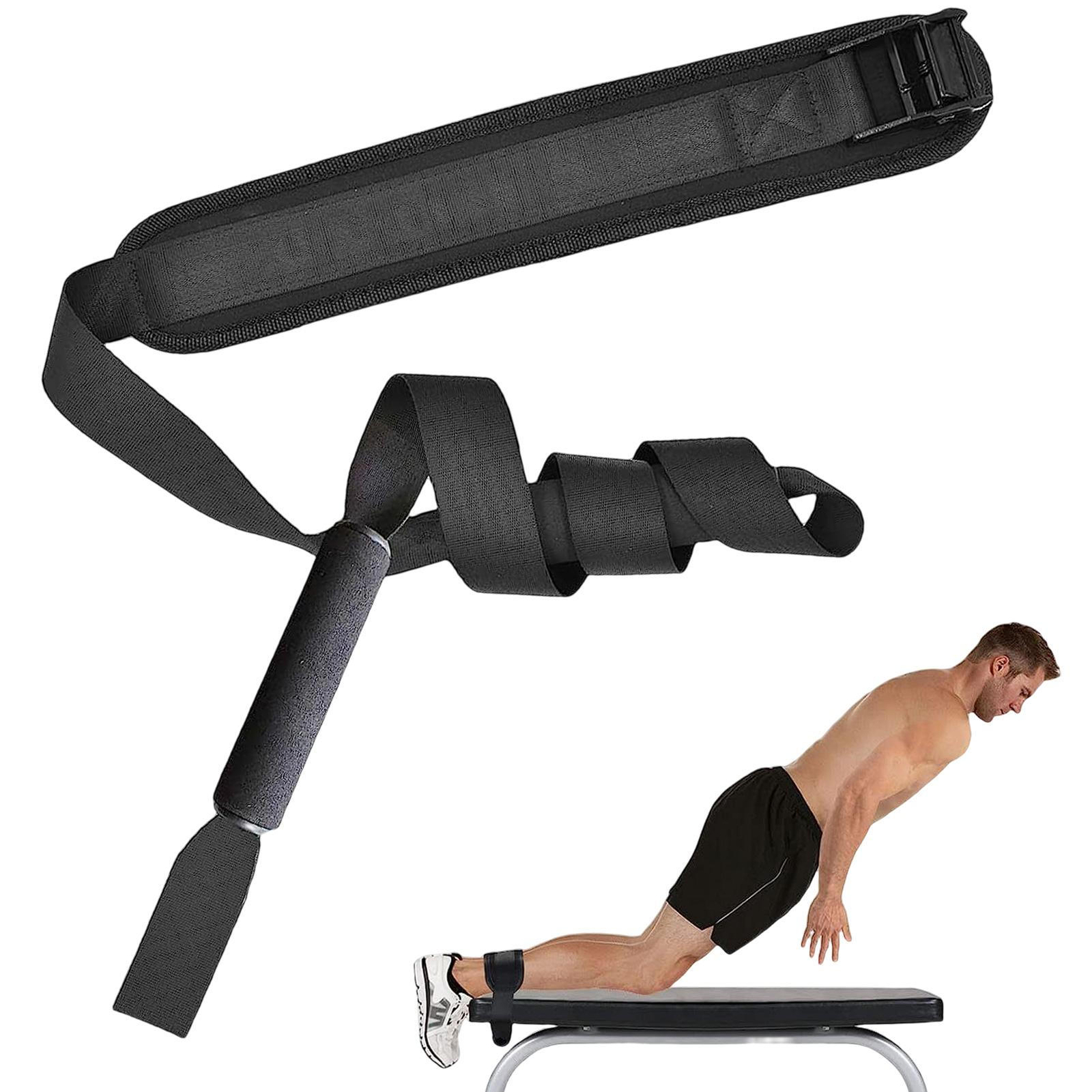 Hamstring Curl Strap Hamstring Roll Leg Exercise Band Assist