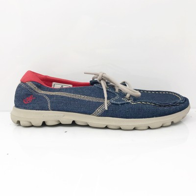 

Skechers Womens On The Go 13808 Синие повседневные кроссовки, размер 8,5, Синий, On The Go