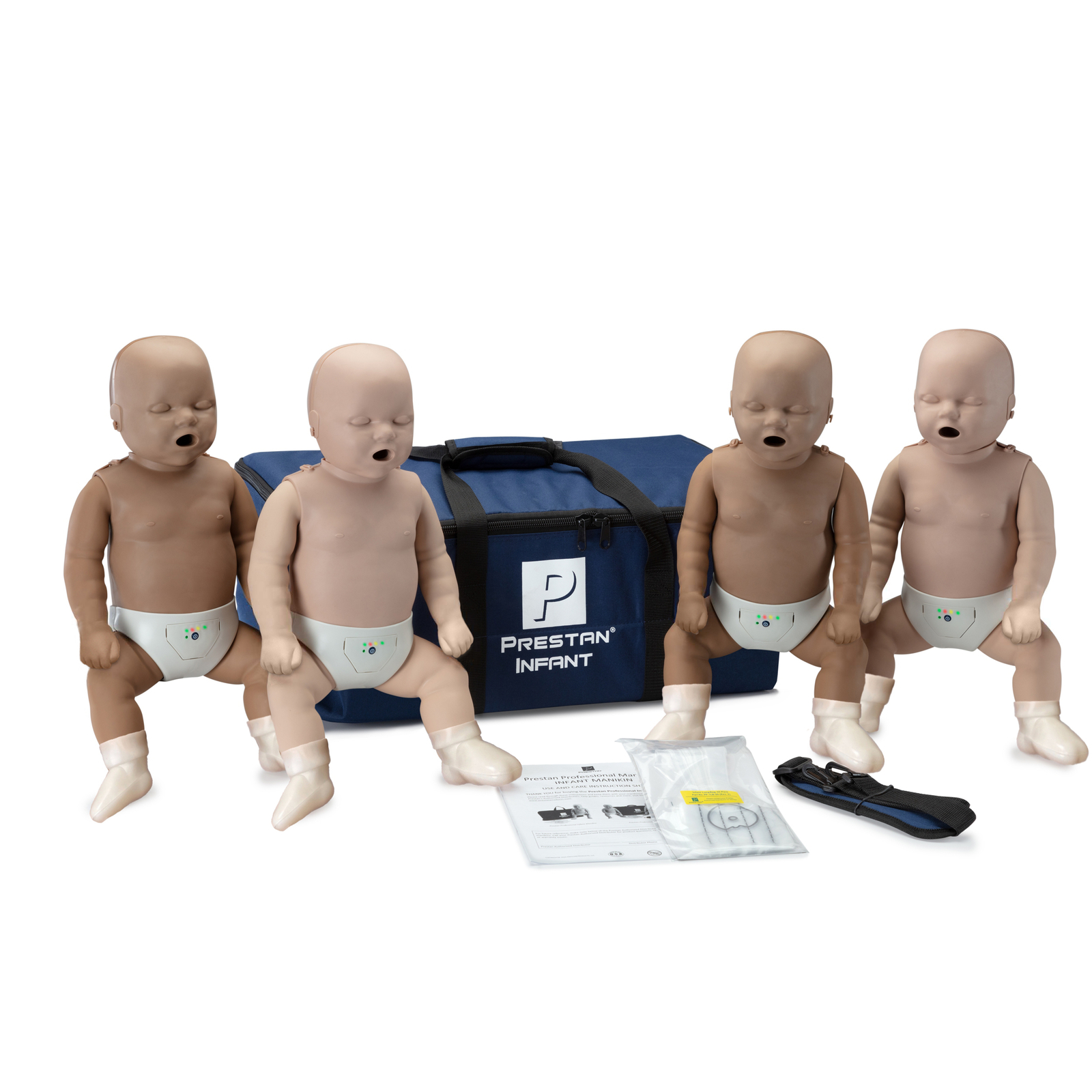 CPR Diversity Kit, 4-Pack Adult & Infant Manikins w. Feedback, AED UltraTrainers