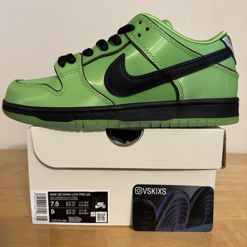 The Powerpuff Girls × Nike SB Dunk Low Pro QS Buttercup Nike SB Dunk Low Pro QS x The Powerpuff Girls 'Buttercup