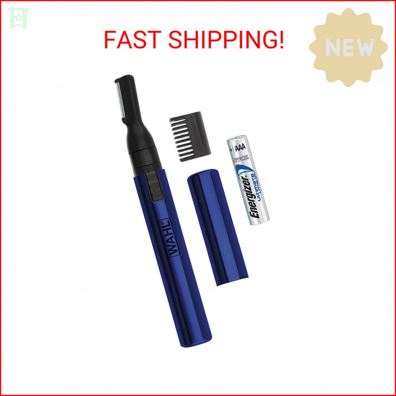 Wahl Lithium Pen Detail Trimmer with Interchangeable Heads for Nose, Ear, Neckli