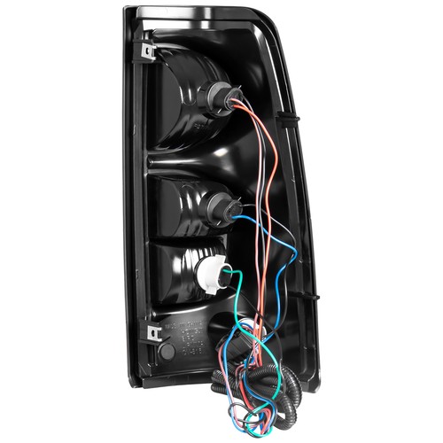 For 2003-2006 Chevy Silverado Black Housing Headlights & Red Tail Lights Set