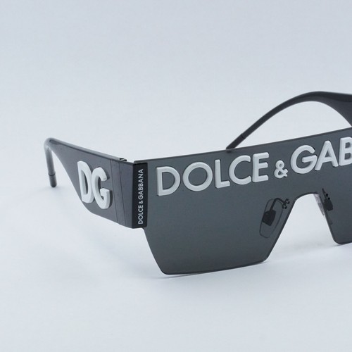 Pre-owned Dolce & Gabbana Dg2233 01/87 Black/grey 143-00-145 Sunglasses Authentic In Gray