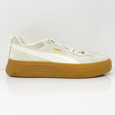 

Puma Womens Smash Platform Frill 366928 04 Белая повседневная обувь Кроссовки Размер 7.5, Белый, Smash Platform Frill