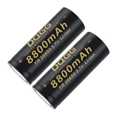 26650 Rechargeable Battery 8800mAh 3.7Volt Lithium Battery High Capacity 2665...