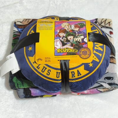 My Hero Academia Official Pillow And Throw Blanket 45'' x 60'' Just Funky Anime