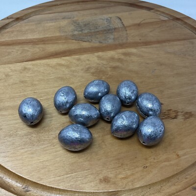 10pcs. 8oz. Egg sinkers, weights, fishing, lead EGV0