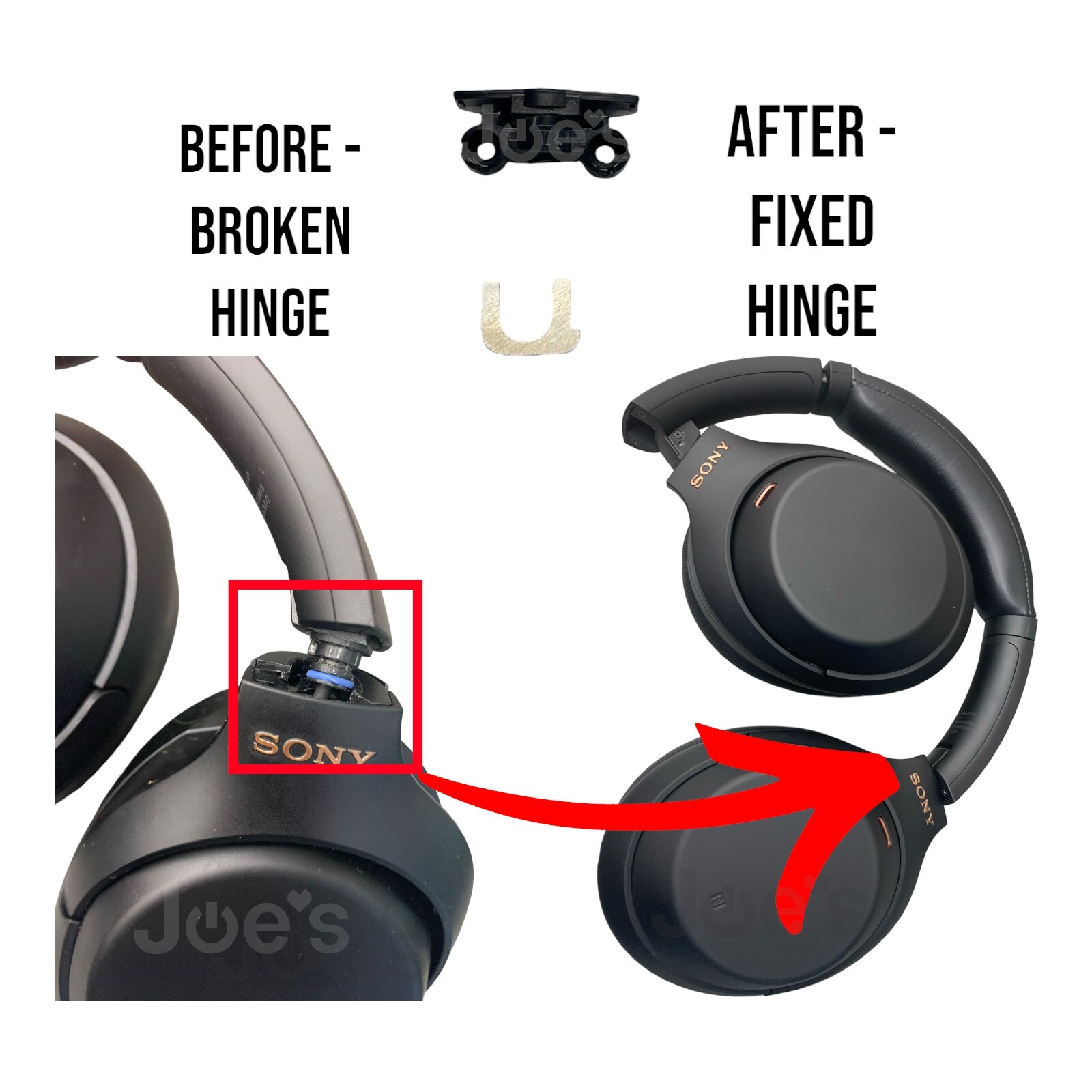 Sony WH-1000XM4 Headphones Plastic Hinge Swivel Replacement Sony WH-1000XM4 Headphones Plastic Hinge Swivel Replacement