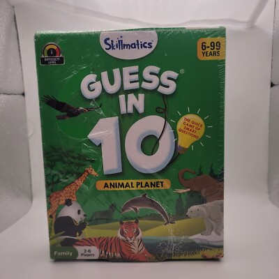 Skillmatics Card Game : Guess in 10 Animal Planet NEW/SEALED
