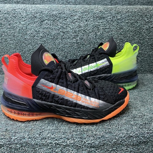 Nike Air Zoom Max LeBron James XVIII 5Y Black Crimson Volt